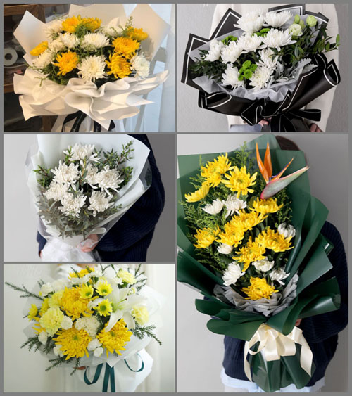 广东江门市开平市蚬冈镇春一村白事花束代送